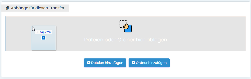 Schaltfläche Datei und Ordner