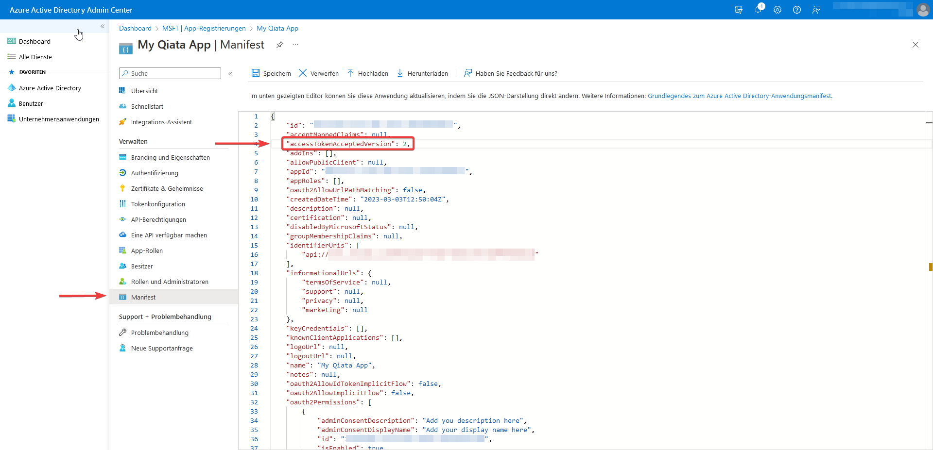 Change Access Token version