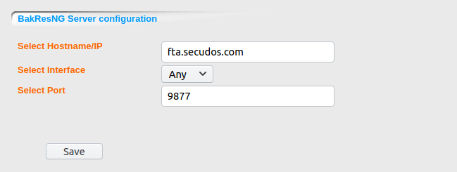 DOMOS6 BackupNG Backup Client Server Conf
