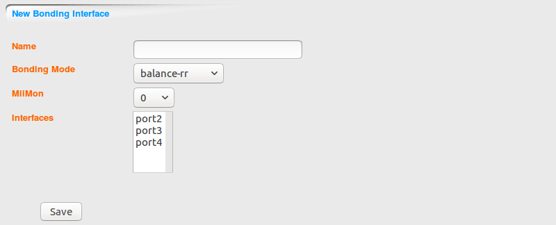 DOMOS6 Bonding Network Interfaces