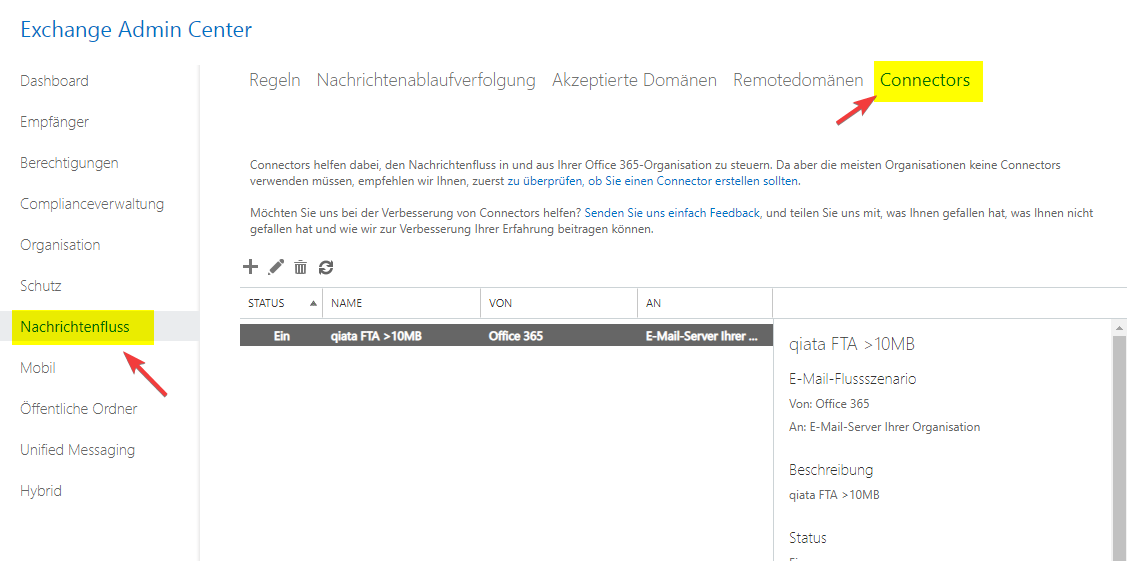 Exchange Online Connector