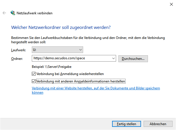 MultiSpace Zugangsdaten