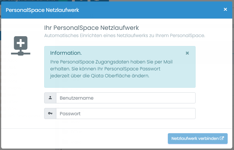 Netzlaufwerk hinzugefügt