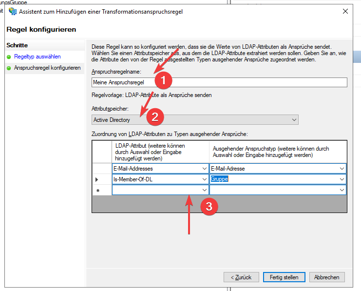 Anwendungsgruppen Assistent