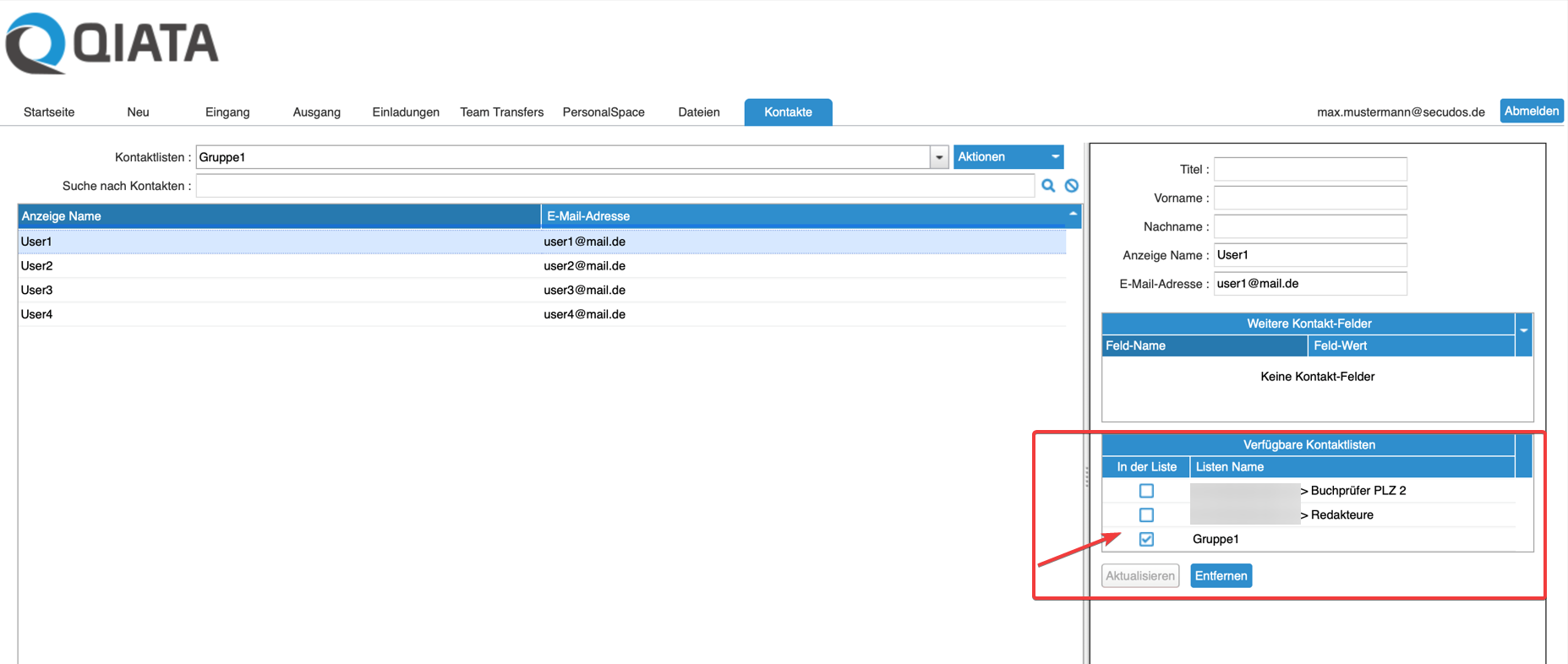 Adding a Contact to another List