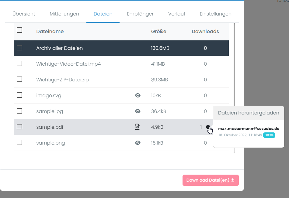 Download Informationen