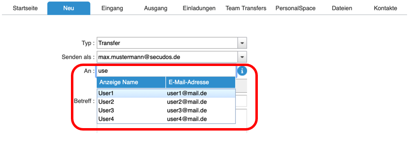 Email Address Suggestion