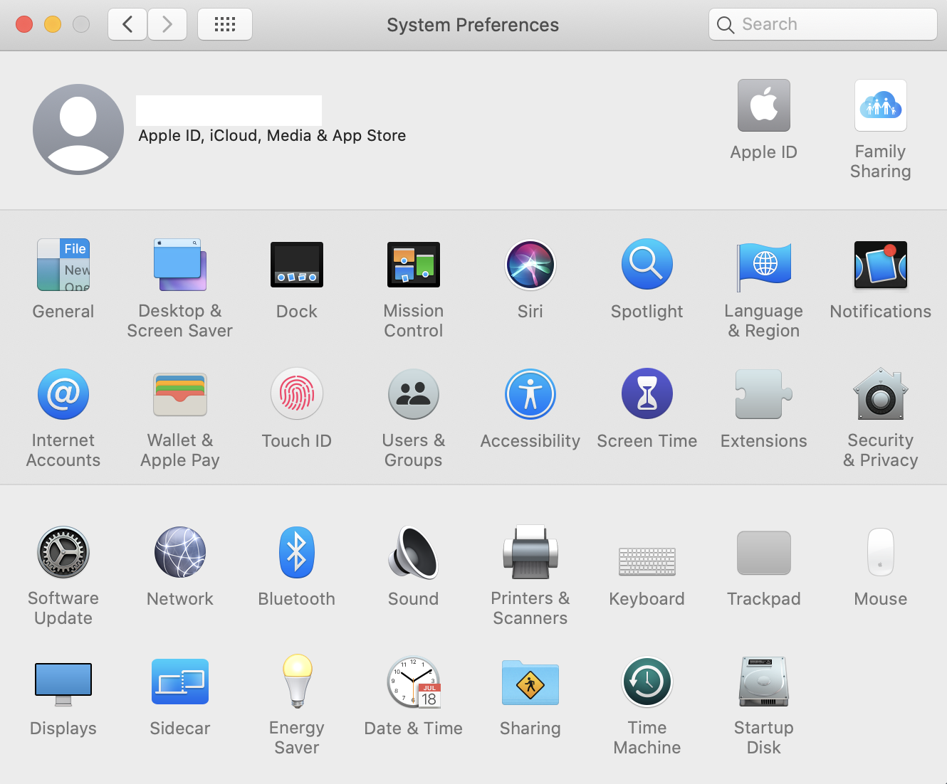 System preferences