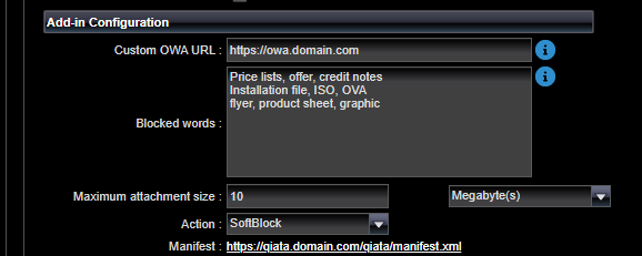 Add-In Configuration