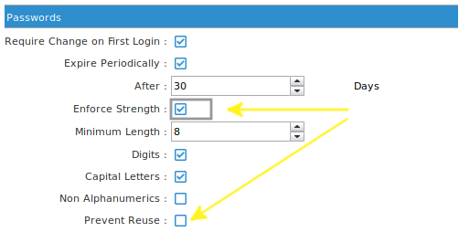Enforce Password Strength