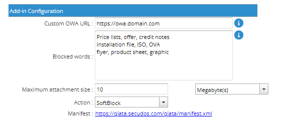 Add-In Configuration