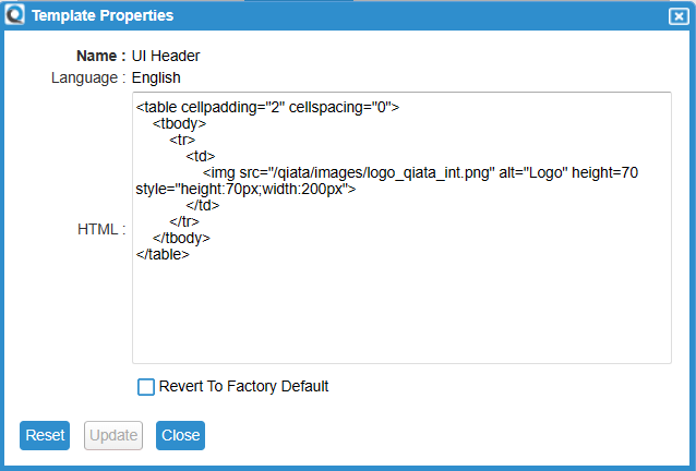Web Page Edit Dialog