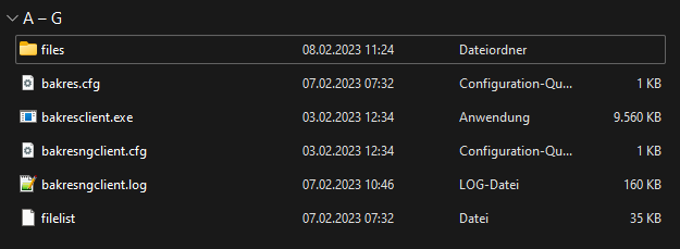 Windows Backup Client Finished