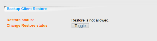 DOMOS6 BackupNG Backup Client Not Allowed