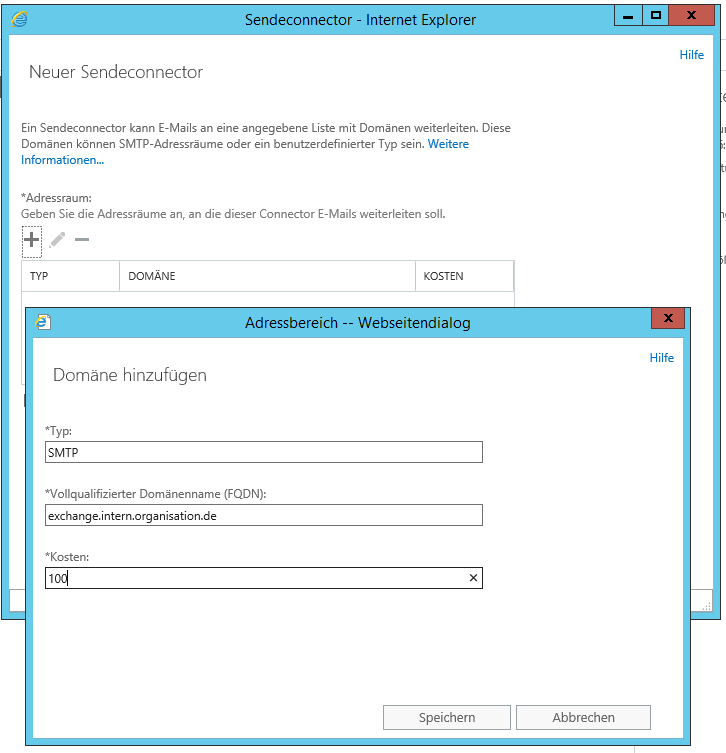 Add costs to connector