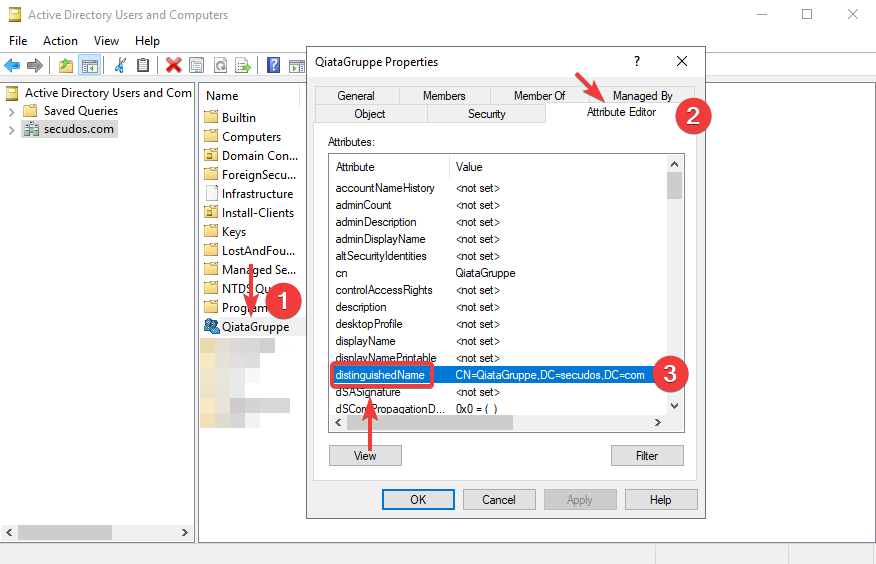 Distinguished Name Group