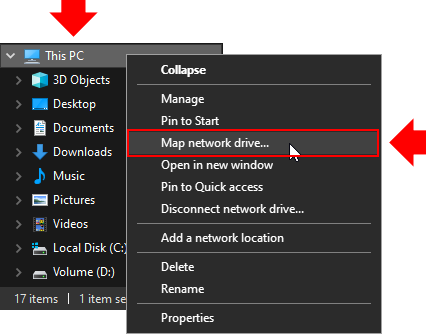 Map Network Drive Windows