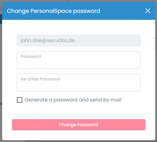 PersonalSpace Passwort