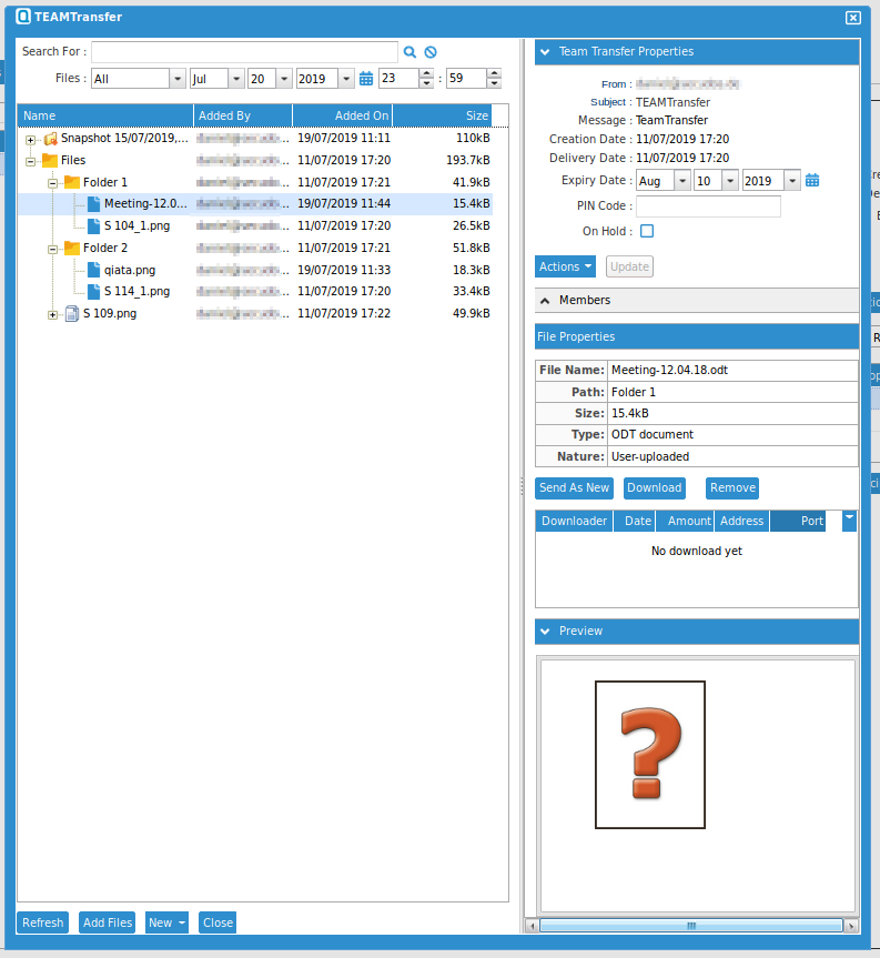 Previewing an unrecognized File